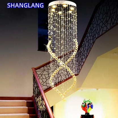 Lustre moderne en cristal K9 LED pour cuisine et salle à manger