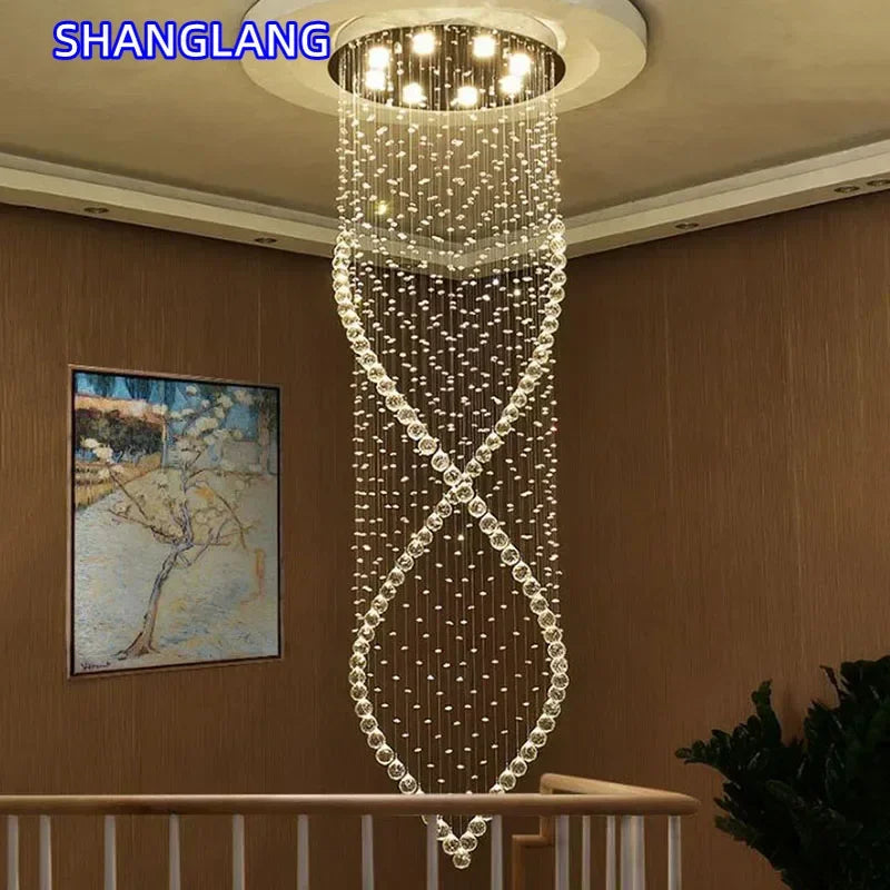 Lustre moderne en cristal K9 LED pour cuisine et salle à manger