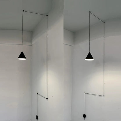 Suspension moderne en aluminium avec lumière chaude pour salon et chambre