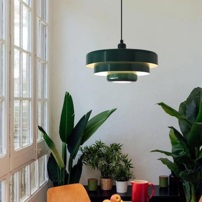 Suspension LED Macaron Nordique en acier et aluminium, éclairage cosy pour salon et restaurant