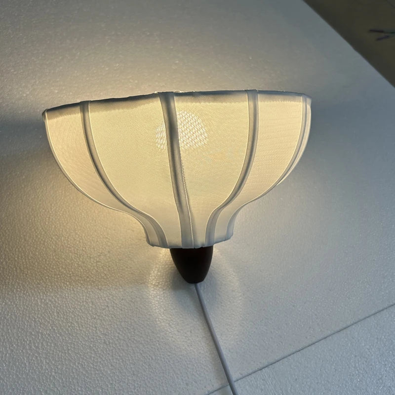 Suspension moderne en tissu Wabi-Sabi, éclairage cosy pour intérieur