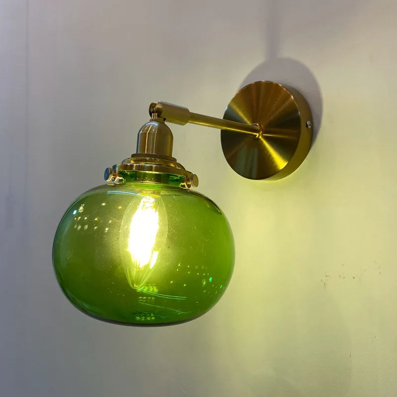 Applique Murale LED Moderne en Verre Cristal pour Intérieur, Lumière Chaude