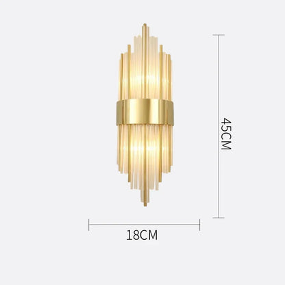 Applique Murale LED Cristal Moderne, Éclairage Ambiance Salon et Chambre