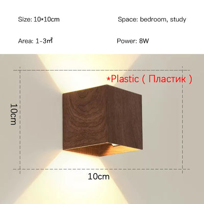 Suspension LED en bois design moderne, lumière blanche pour intérieur cosy