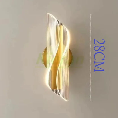 Applique Murale LED Moderne Taille Mince en Métal pour Salon et Chambre