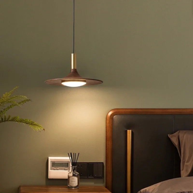 Suspension simple vintage à trois têtes en fer pour ambiance cosy