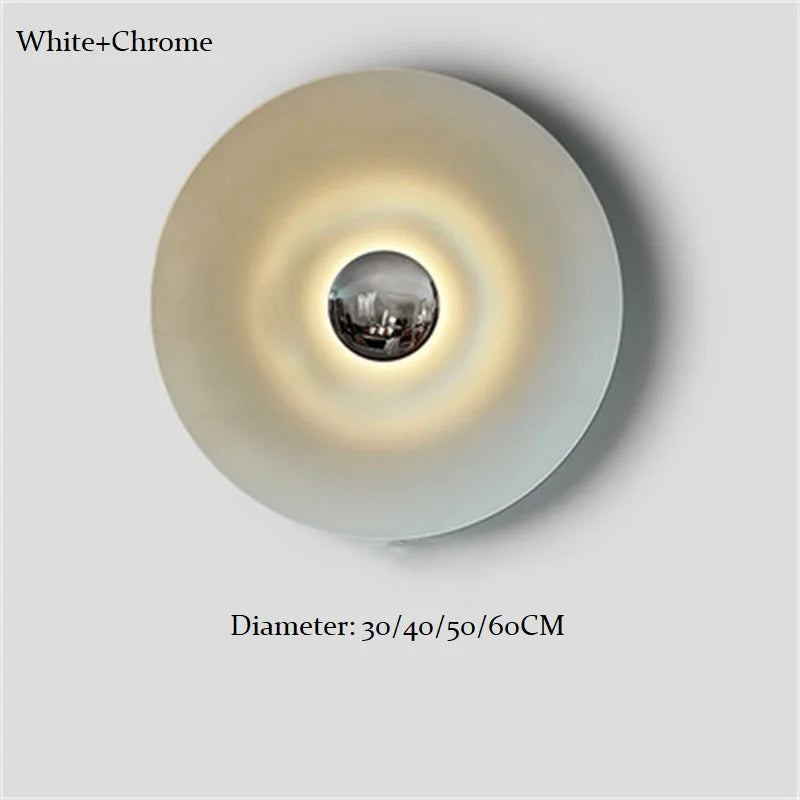 Applique Murale LED Ronde UFO en Fer, Design Moderne et Ambiance Chaleureuse