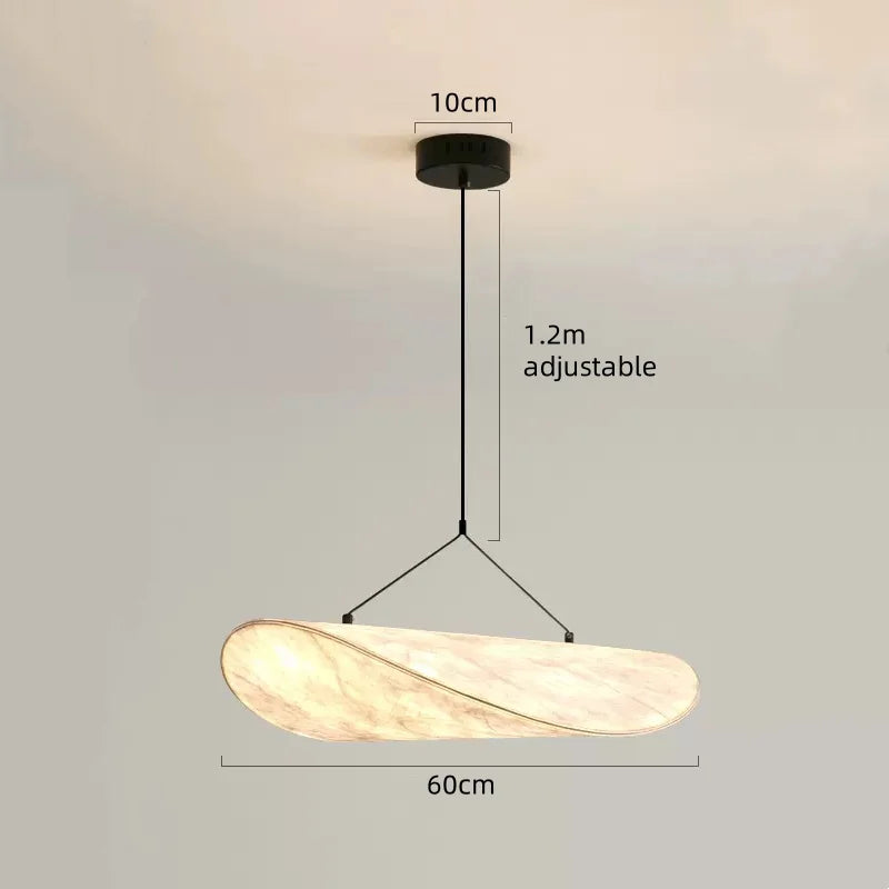 Suspension LED en Soie Tricotée Main, Luminaire Moderne pour Ambiance Chaleureuse