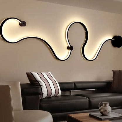 Applique Murale LED Design Nordique Moderne en Métal pour Salon et Chambre