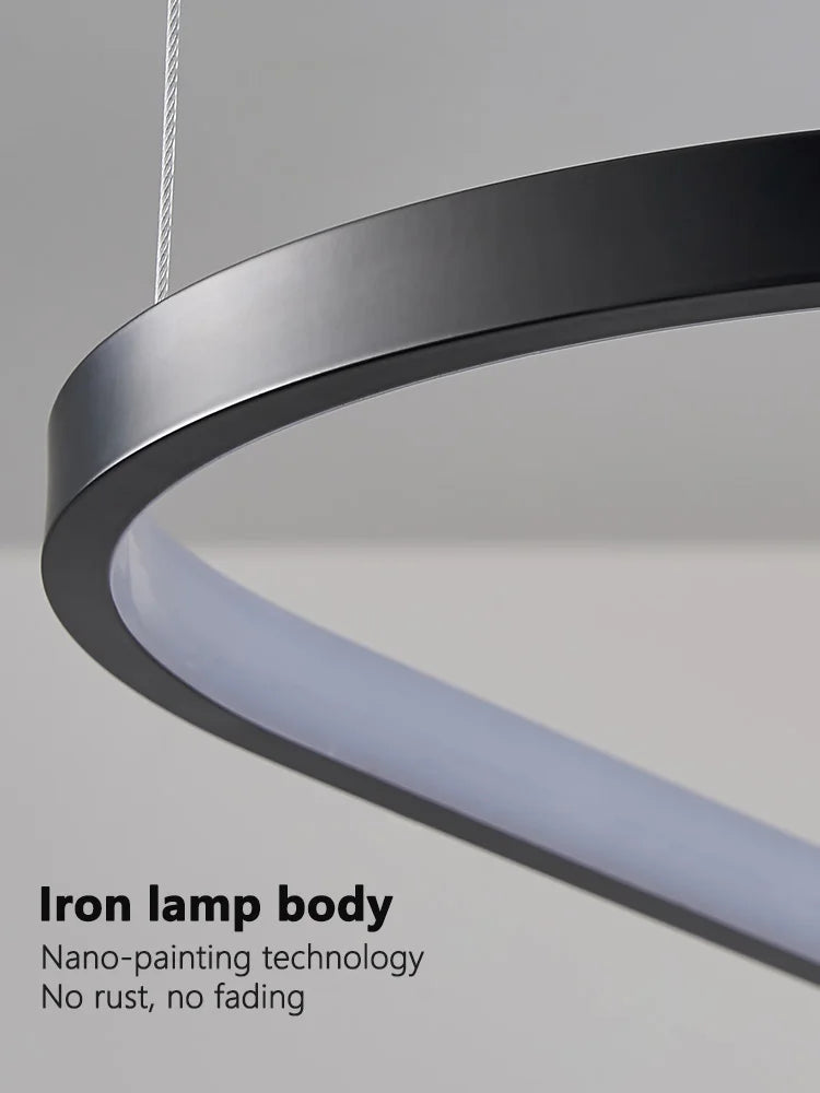 Suspension lustre nordique triangulaire en métal, lumière chaude pour salon et chambre