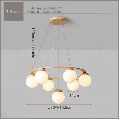 Suspension Globe Scandinave Minimaliste en Métal, Luminaire pour Cuisine et Salle à Manger