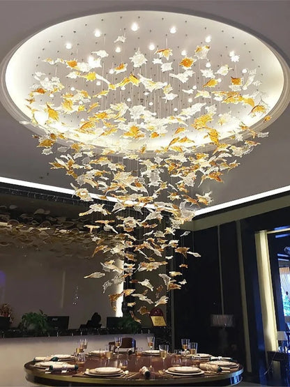 Lustre suspendu en cristal moderne pour salon, salle à manger et hôtel