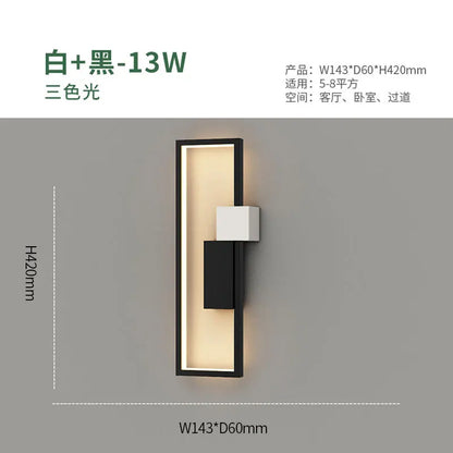 Applique Murale LED Moderne en Aluminium, Éclairage Ambiance Chaleureuse pour Intérieur