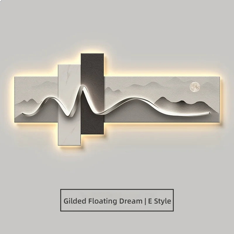 Applique Murale Moderne Luxe Style Wabi Sabi LED Cristal Aluminium