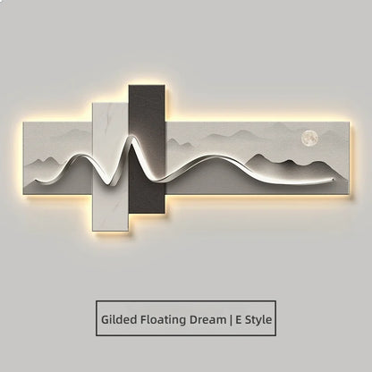 Applique Murale Moderne Luxe Style Wabi Sabi LED Cristal Aluminium