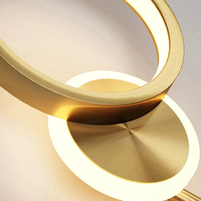 Applique Murale LED Nordique en Aluminium Créatif pour Intérieur Luxe