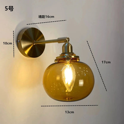 Applique Murale LED Moderne en Verre Cristal pour Intérieur, Lumière Chaude