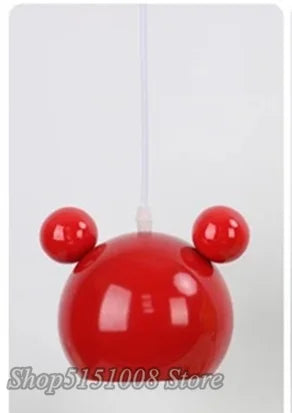 Suspension LED Mickey design moderne en alliage, luminaire d’intérieur pour chambre d’enfant