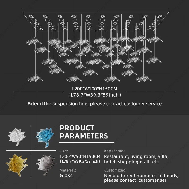 Lustre suspendu en cristal moderne pour salon, salle à manger et hôtel