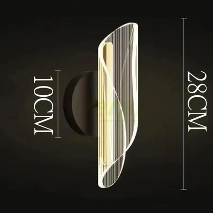 Applique Murale LED Moderne Taille Mince en Métal pour Salon et Chambre