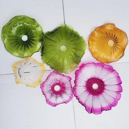 Suspension Vintage en Verre à Fleurs, Luminaire Art Déco pour Salon et Chambre