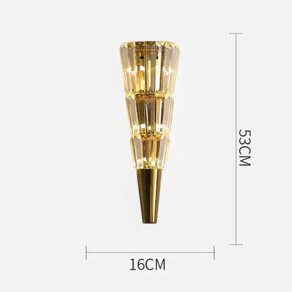 Applique Murale LED Cristal Moderne, Éclairage Ambiance Salon et Chambre