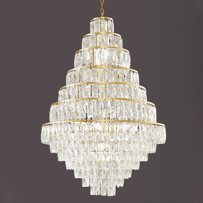 Lustre en cristal de luxe moderne pour salon, éclairage LED élégant
