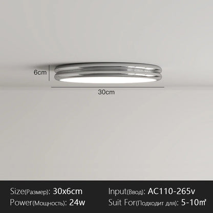 Plafonnier LED Design Moderne en Fer, Lumière Chaude et Variable pour Intérieur