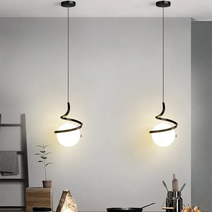 Suspension LED Nordique en Métal, Luminaire Moderne pour Salon et Chambre