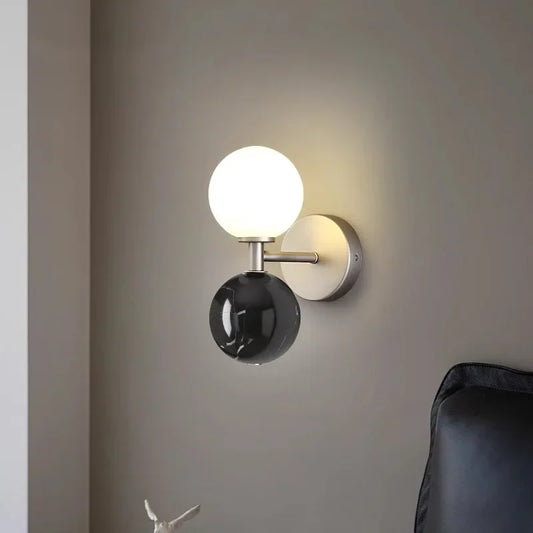 Applique Murale LED Nordique en Pierre, Lumière Ambiance Cosy Haut de Gamme