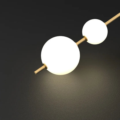 Applique Murale Verticale Globle Cuivre LED pour Salon et Chambre