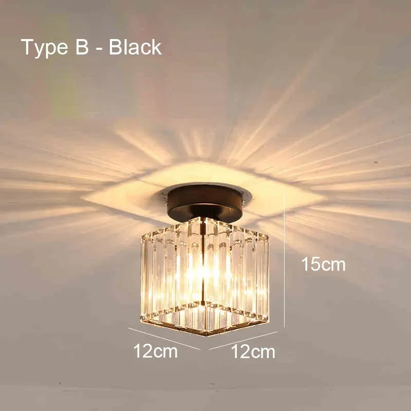 Plafonnier LED Nordique en acrylique et fer E27 pour intérieur