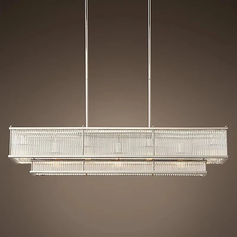 Suspension lustre en cristal doré cuivre, LED luxueuse pour salon et chambre