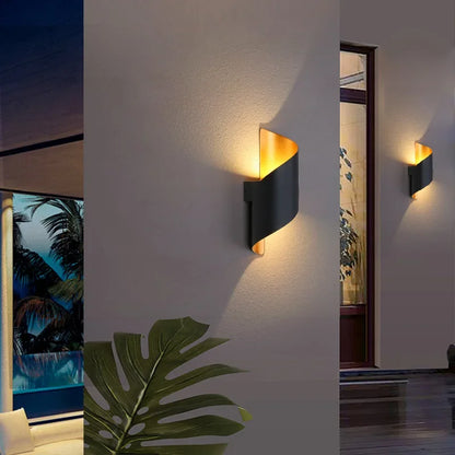 Applique Murale LED 10W Design Nordique Moderne, Étanche IP65, Lumière Blanche Chaude