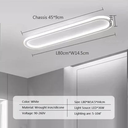 Plafonnier LED moderne en aluminium pour salon et salle à manger, lumière chaude