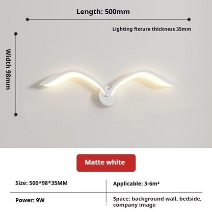 Applique Murale Nordique Moderne en Fer et Acrylique LED pour Salon et Chambre