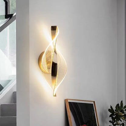 Suspension LED nordique en acrylique, lumière chaude et naturelle pour intérieur