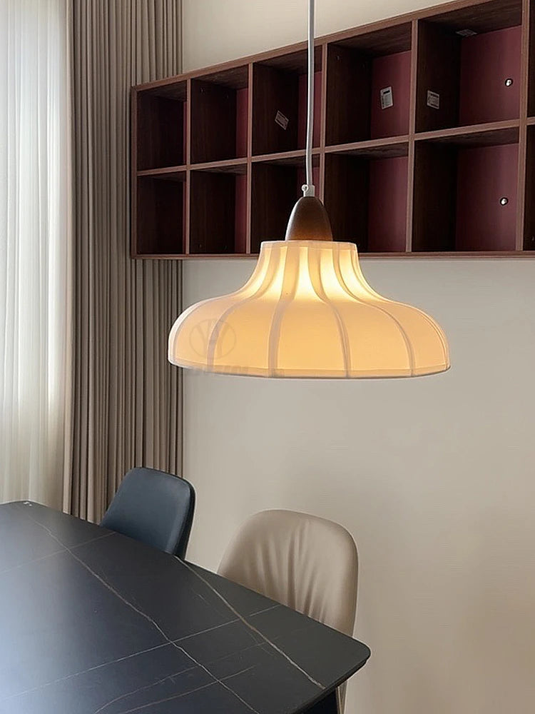 Suspension moderne en tissu Wabi-Sabi, éclairage cosy pour intérieur