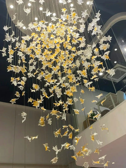 Lustre suspendu en cristal moderne pour salon, salle à manger et hôtel