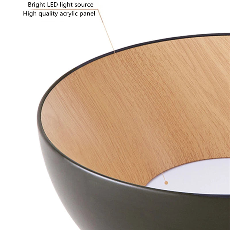 Plafonnier Incliné en Bois au Design Nordique Moderne pour Salon et Hall