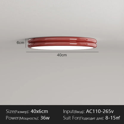 Plafonnier LED Design Moderne en Fer, Lumière Chaude et Variable pour Intérieur