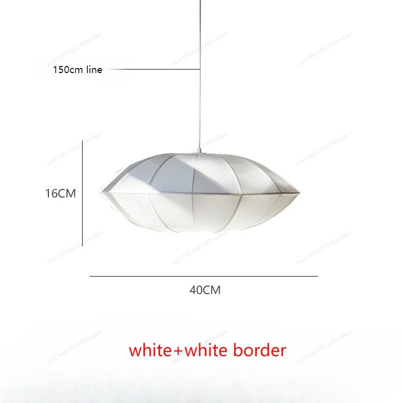 Suspension lanterne en soie Zen style japonais médiéval pour salon