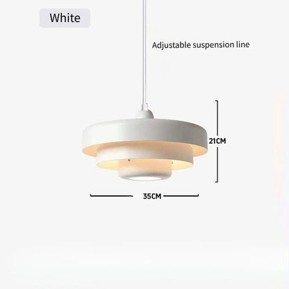 Suspension LED Macaron Nordique en acier et aluminium, éclairage cosy pour salon et restaurant