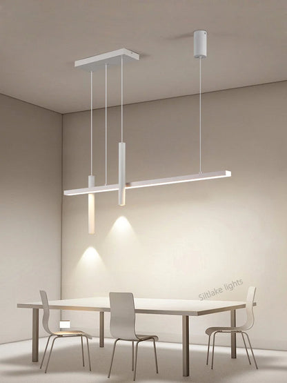 Suspension moderne design créatif en métal pour salle à manger, lumière chaude