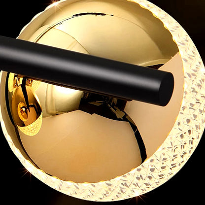 Suspension LED moderne en alliage avec lumière chaude, pour salon et salle à manger