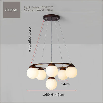 Suspension Globe Scandinave Minimaliste en Métal, Luminaire pour Cuisine et Salle à Manger