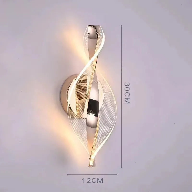 Suspension LED nordique en acrylique, lumière chaude et naturelle pour intérieur