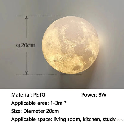 Applique Murale Demi-Lune Bauhaus en PETG, Éclairage Intérieur Moderne