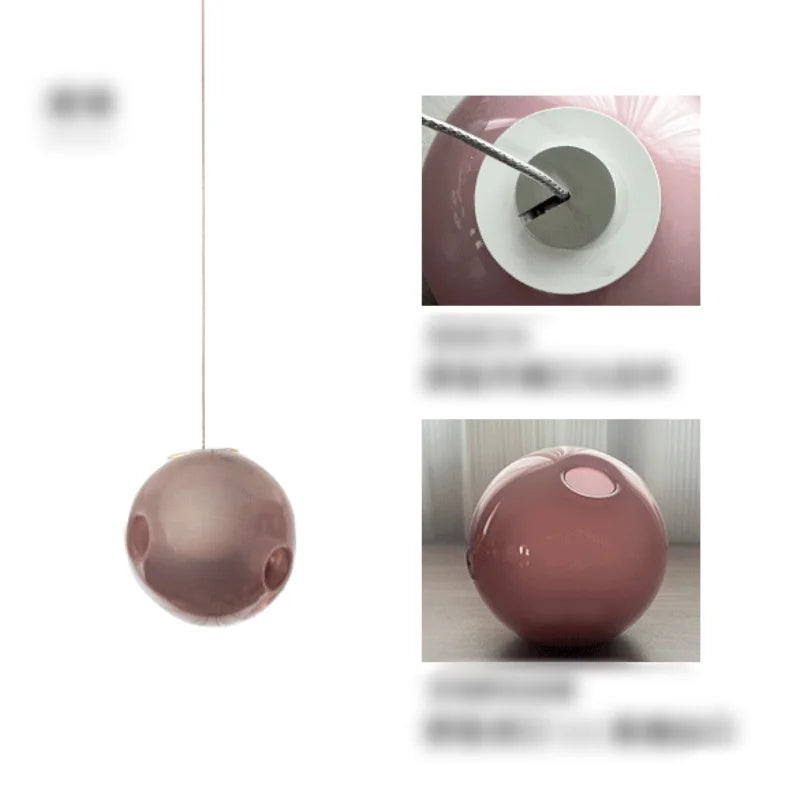 Suspension boule en verre design canadien pour salon et bar Villa