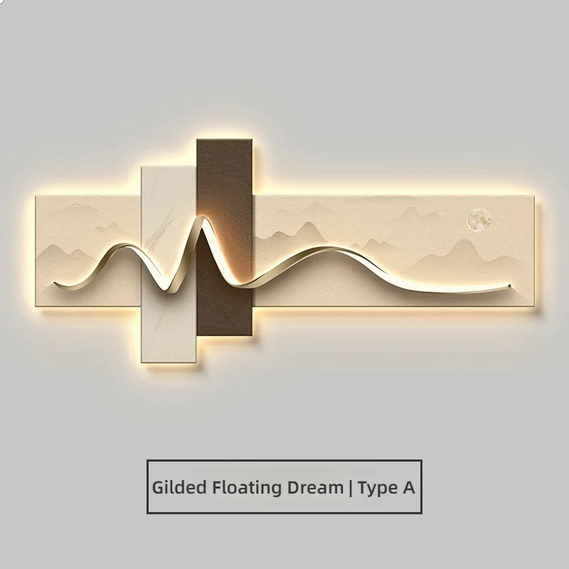 Applique Murale Moderne Luxe Style Wabi Sabi LED Cristal Aluminium